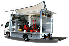 乗用車/トラック・バス向けタイヤサービスカー